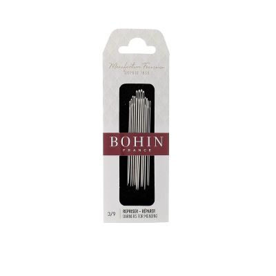 Aiguilles à repriser et à réparer N°3/9 Bohin x12