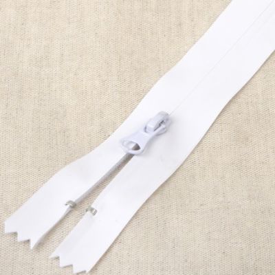 Fermeture invisible imperméable 20 cm - Blanc