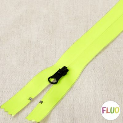Fermeture invisible imperméable 20 cm - Jaune fluo