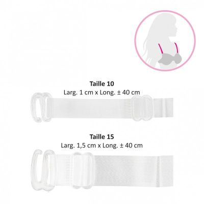 Bretelles Blanches 1*40 cm