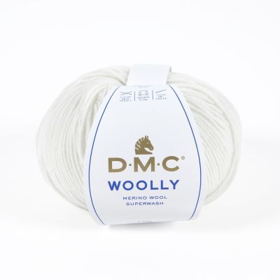 Fil laine Woolly DMC Blanc N° 01