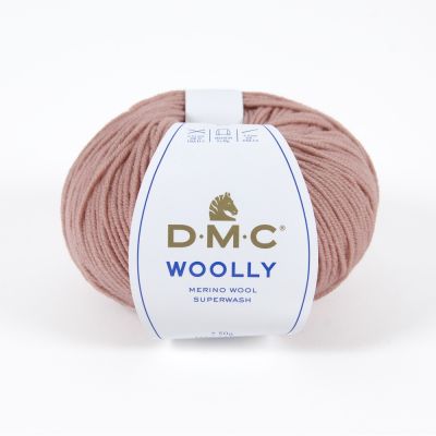 Fil laine Woolly DMC Vieux rose N° 45