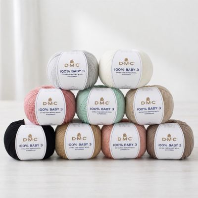 Fil Laine 100% Baby 3 DMC - 11 Couleurs
