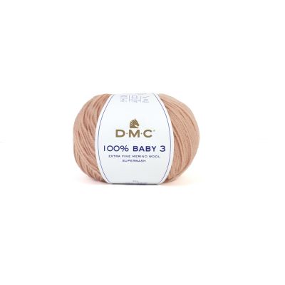 Fil Laine 100% Baby 3 DMC Saumon clair N° 136