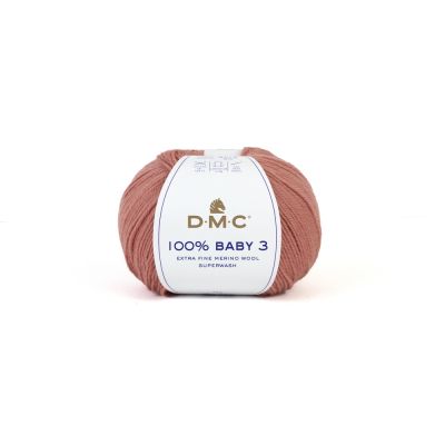 Fil Laine 100% Baby 3 DMC Rose ancien N° 137