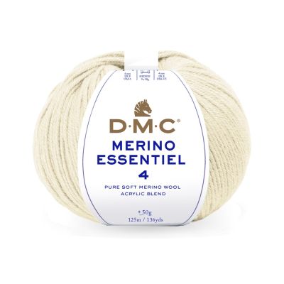Fil laine Mérino essentiel 4 DMC Beige clair N° 880