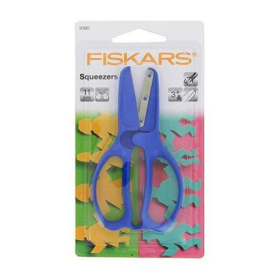 Ciseaux Enfants Fiskars Squeezers +3 ans droitiers 11 cm