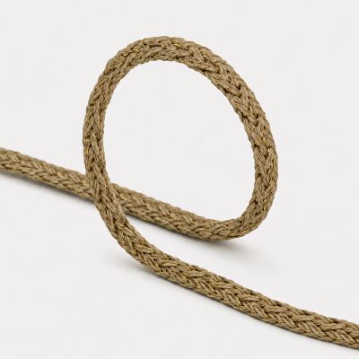 Cordon Sweat Tressé Lurex 5 mm Lin - Au mètre