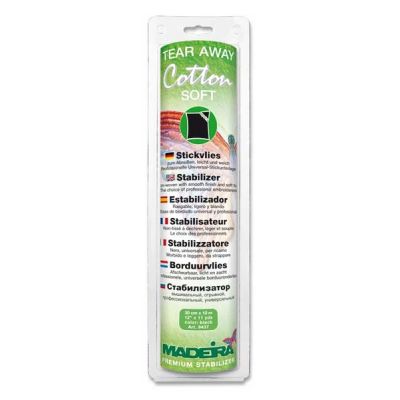 Stabilisateur de broderie à déchirer Cotton Soft Madeira - Noir