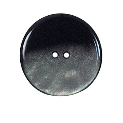 Bouton nacré plat Kate 27 mm - Gris