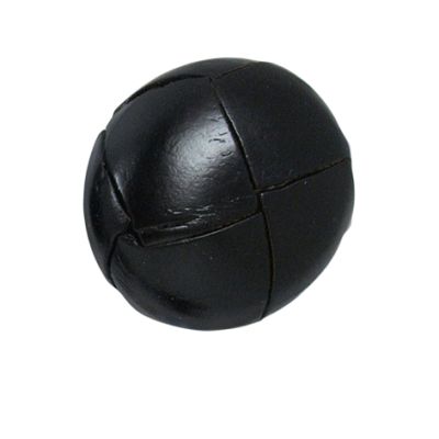 Bouton Giustina effet capitonné 25 mm - Noir