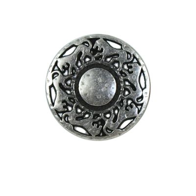 Bouton Michel-Angelo forme lion en métal 22 mm - Argent