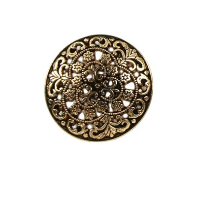 Bouton Dante en métal 22 mm - Or