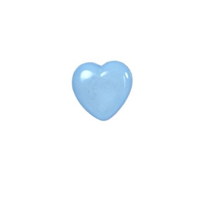 Bouton Jimmy cœur brillant 12 mm - Bleu