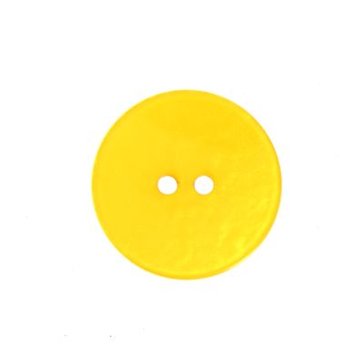 Bouton effet froissé 22 mm - Jaune