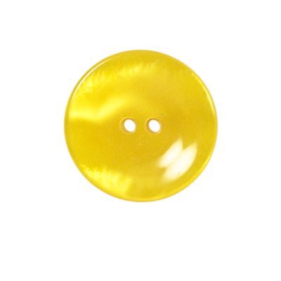 Bouton brillants creusé Giorgio 22 mm - Jaune