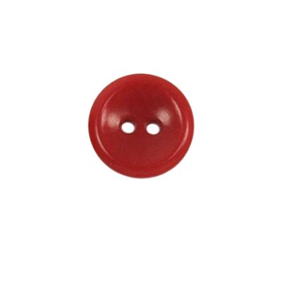 Bouton Carlota incurvé 15 mm - Rouge