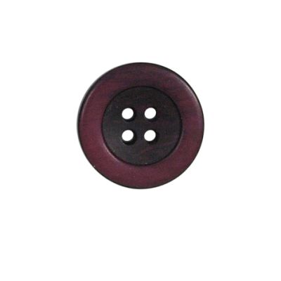 Bouton bicolore Giorgio 18 mm - Bordeaux
