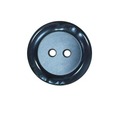 Bouton effet nacré Loris 22 mm - Bicolore Bleu