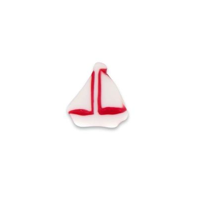Bouton voilier 15 mm - Rouge