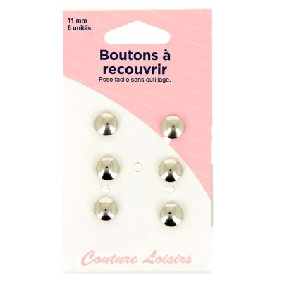 Boutons à recouvrir Métal - 4 Tailles