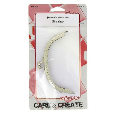 Fermoir pour sac 125 mm Argent - Care &amp; Create