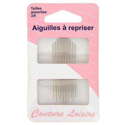 Aiguilles à repriser assorties n°3 à 9 x10