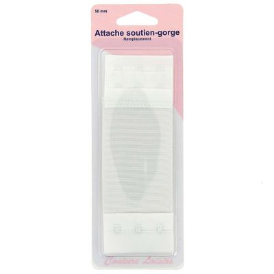 Attache pour soutiens-gorge 50 mm - Blanc