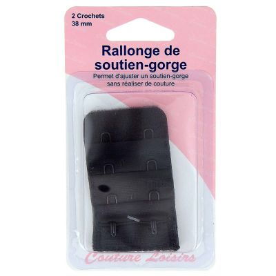 Rallonge de soutiens-gorge 38 mm - Noir