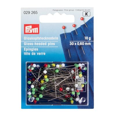 Epingles à piquer Prym tête de verre Multicolores 10 g