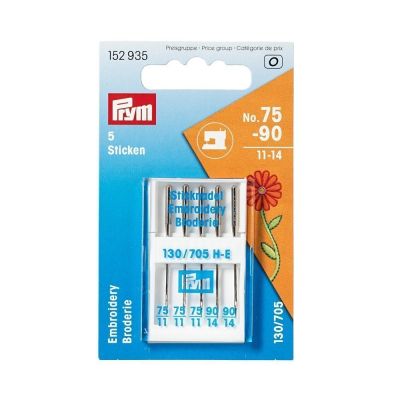 Aiguilles spéciales Broderie Prym pour machine à coudre 130/705H-E