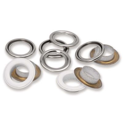 Boîte d&#039;oeillets avec rondelles Prym Blanc - 2 Tailles