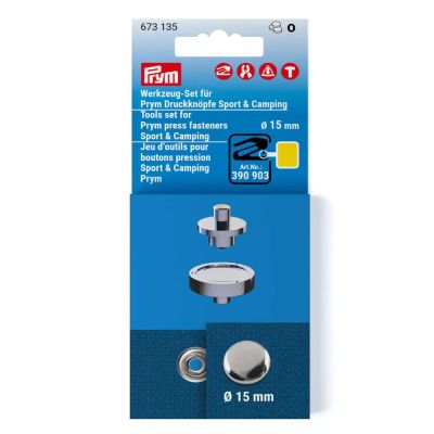 Jeu d&#039;outils Boutons pression sport Prym - 15 mm