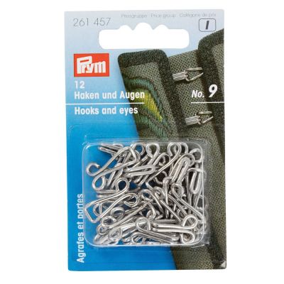 Agrafes et portes pour vestons N°9 fer Prym argent