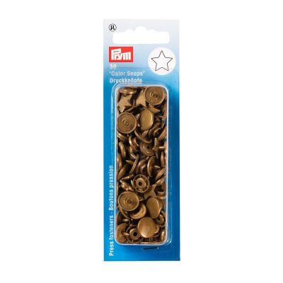 Prym 30 Boutons pression Color Snaps Etoiles Or