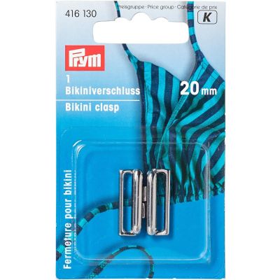 Clip maillot de bain Prym 20 mm - Rectangulaire argent