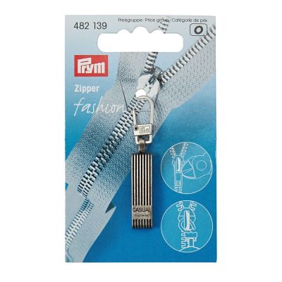 Tirette pour fermeture éclair Prym Fashion Casual Argent antique