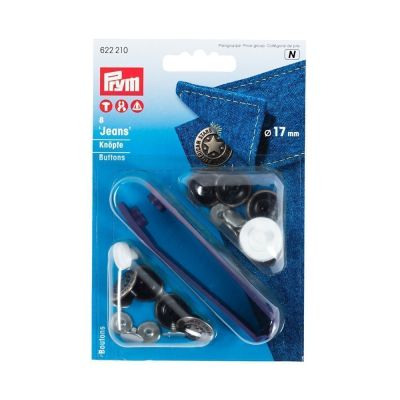 Boutons jeans à river sans couture Prym 17 mm Argent antique