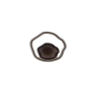 Bouton Prym 20 mm Argent rond irrégulier
