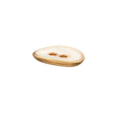 Bouton Prym en métal/polyester 15 mm - Or ovale