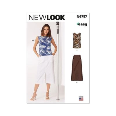 Patron New Look 6757 Top &amp; Jupe