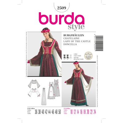 Patron Burda 2509 Châtelaine
