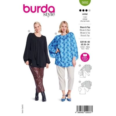 Patron Burda 5692 Blouse &amp; Haut