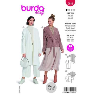 Patron Burda 5883 Manteau &amp; Veste