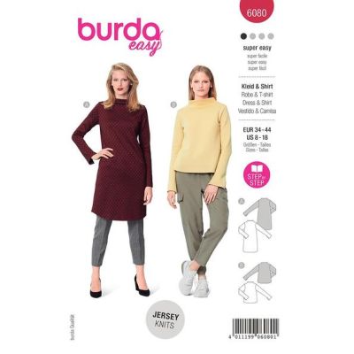 Patron Burda 6080 Robe &amp; T-shirt