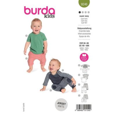 Patron Burda 9246 Ensemble Bébé