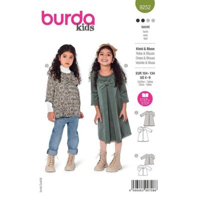 Patron Burda 9252 Robe &amp; Blouse