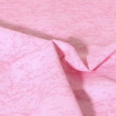 Tissu Popeline de Coton effet marbré Pietra uni Rose - Par 10 cm