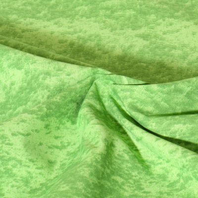 Tissu Popeline de Coton effet marbré Pietra uni Vert gazon - Par 10 cm