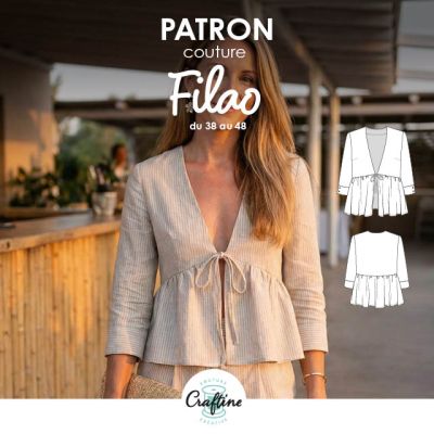 Patron Craftine Boléro Filao